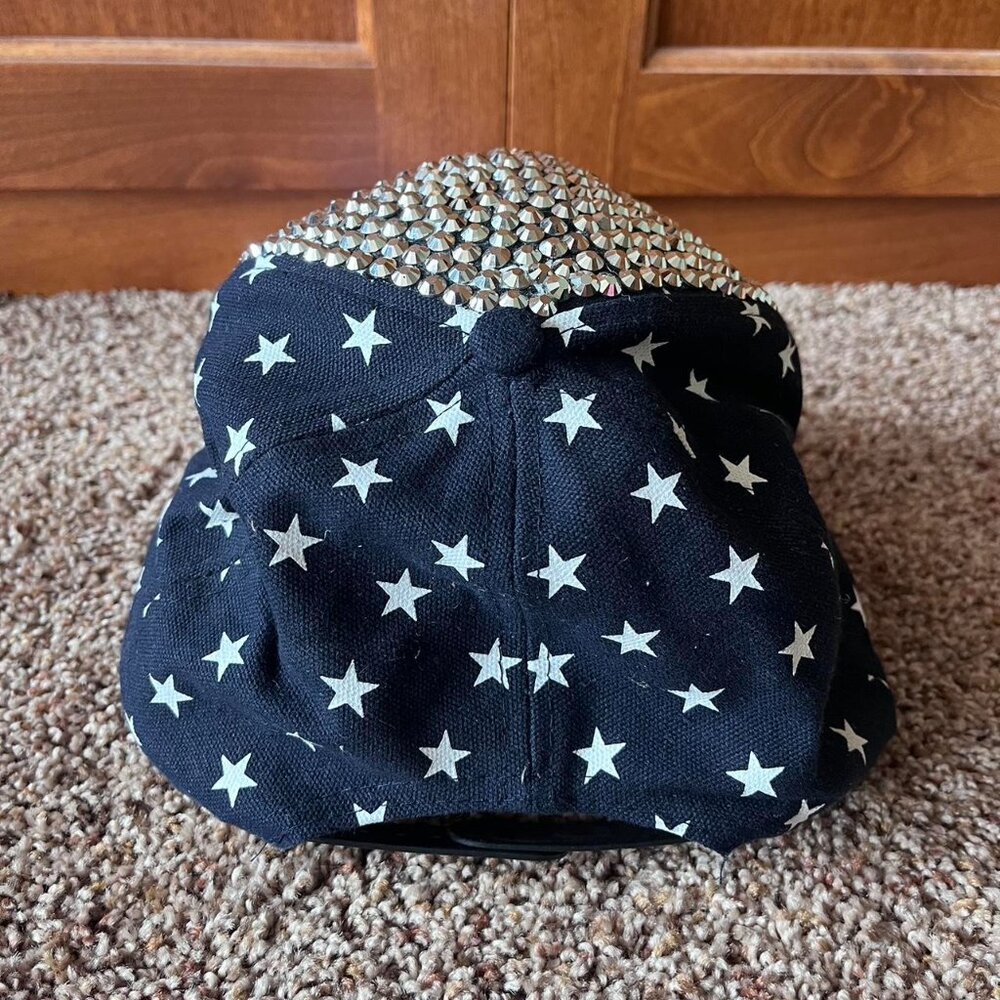 Sparkly Red‎ and Blue American Flag Y2K Cap 🇺🇸 - Picture 3 of 3